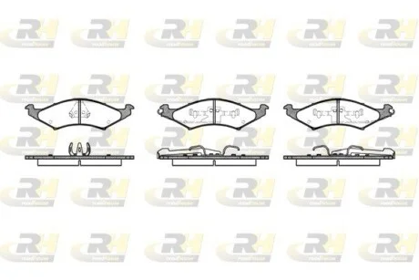 Колодки тормозные дисковые, к-кт. ROADHOUSE 252700