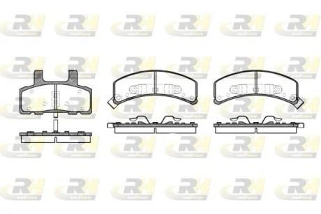 Колодки тормозные дисковые, к-кт. ROADHOUSE 255202