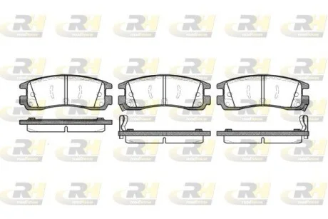 Колодки тормозные дисковые, к-кт. ROADHOUSE 256622