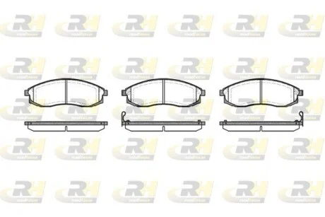 Колодки тормозные дисковые, к-кт. ROADHOUSE 259802