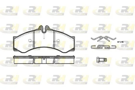 Колодки тормозные дисковые, к-кт. ROADHOUSE 261400