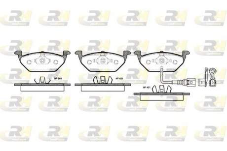 Колодки тормозные дисковые, к-кт. ROADHOUSE 263321
