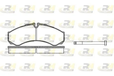 Колодки тормозные дисковые, к-кт. ROADHOUSE 265100