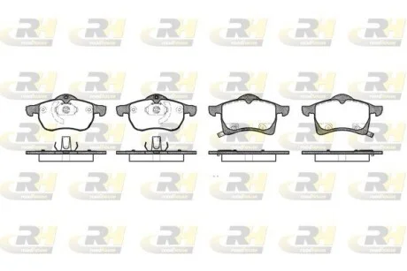 Колодки тормозные дисковые, к-кт. ROADHOUSE 268302