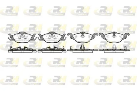 Колодки тормозные дисковые, к-кт. ROADHOUSE 268402