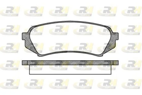 Колодки тормозные дисковые, к-кт. ROADHOUSE 270600