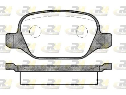 Колодки тормозные дисковые, к-кт. ROADHOUSE 272710