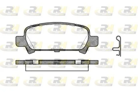Колодки тормозные дисковые, к-кт. ROADHOUSE 272902