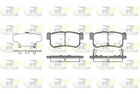 Колодки тормозные дисковые, к-кт. ROADHOUSE 274662