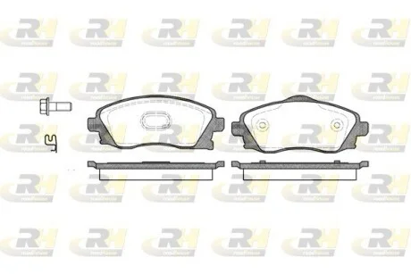 Гальмівні колодки дискові ROADHOUSE 277402