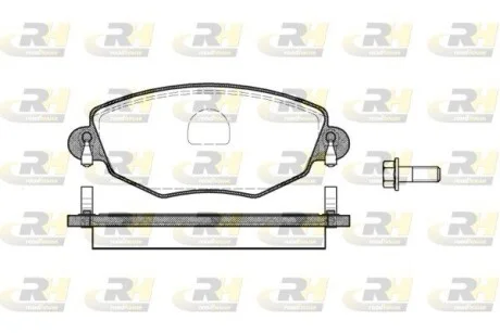 Гальмівні колодки дискові ROADHOUSE 277600