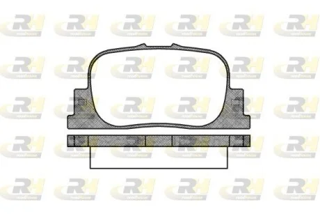 Колодки тормозные дисковые, к-кт. ROADHOUSE 280100