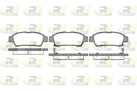 Колодки тормозные дисковые, к-кт. ROADHOUSE 282002