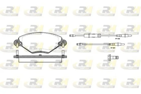 Колодки тормозные дисковые, к-кт. ROADHOUSE 282804