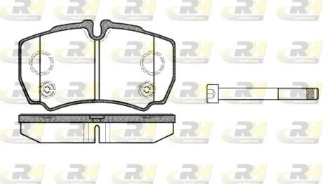 Колодки тормозные дисковые, к-кт. ROADHOUSE 284910
