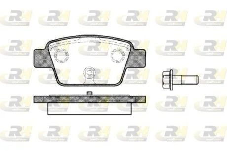 Колодки тормозные дисковые, к-кт. ROADHOUSE 286100