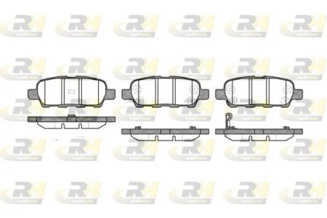 Колодки тормозные дисковые, к-кт. ROADHOUSE 287601