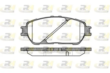 Гальмівні колодки дискові ROADHOUSE 289800