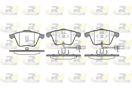 Колодки тормозные дисковые, к-кт. ROADHOUSE 296402