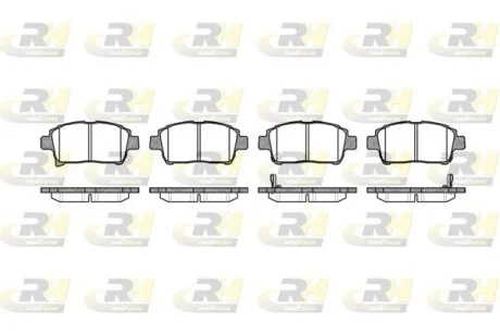 Колодки тормозные дисковые, к-кт. ROADHOUSE 297102