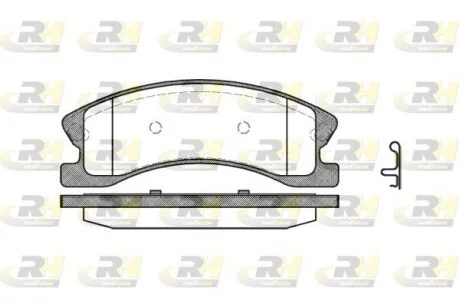 Колодки тормозные дисковые, к-кт. ROADHOUSE 297302