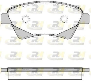 Колодки тормозные дисковые, к-кт. ROADHOUSE 297620