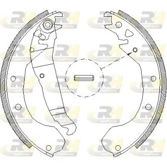 Тормозные колодки барабанные, к-кт. ROADHOUSE 4090.00
