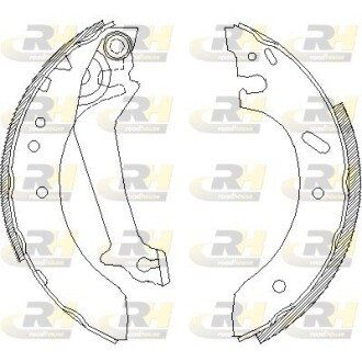 Тормозные колодки барабанные, к-кт. ROADHOUSE 4670.00