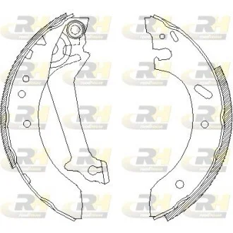 Тормозные колодки барабанные, к-кт. ROADHOUSE 4670.00