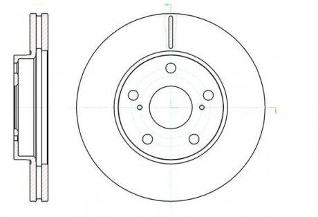 Тормозной диск ROADHOUSE 6104310 (фото 1)