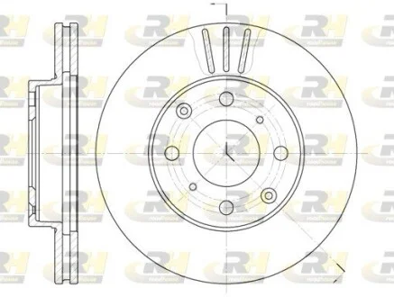 Тормозной диск ROADHOUSE 610810