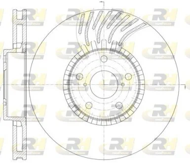 Передн. диск правый LEXUS GS 300, 430 05- ROADHOUSE 6117911