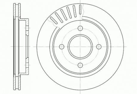 Тормозной диск ROADHOUSE 616010 (фото 1)