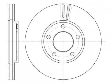 Тормозной диск ROADHOUSE 641910 (фото 1)