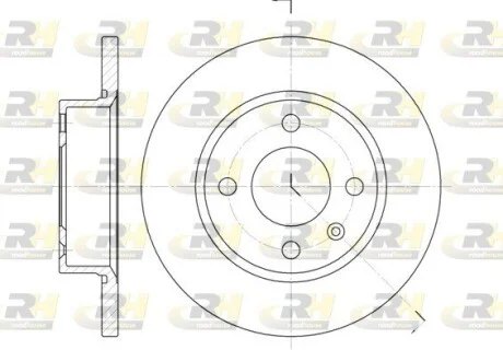 Тормозной диск ROADHOUSE 642500