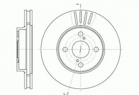 Гальмівний диск ROADHOUSE 674210 (фото 1)