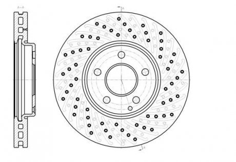 Тормозной диск ROADHOUSE 694310 (фото 1)