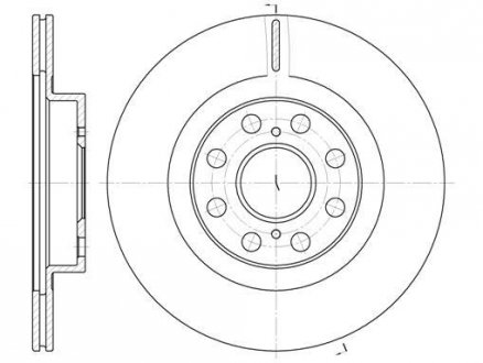 Тормозной диск ROADHOUSE 696110 (фото 1)