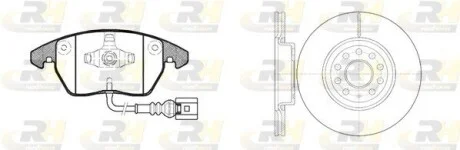 Тормозной комплект (Диски RH 6972.10 + Колодки RH 21030.01) ROADHOUSE 8103002