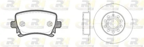 Гальмівний комплект (Диски RH 6650.00 + Колодки RH 21031.00) ROADHOUSE 81031.01
