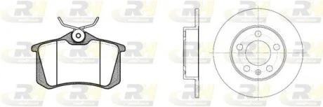 Гальмівний комплект (Диски RH 6547.00 + Колодки RH 2263.05) ROADHOUSE 826301