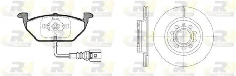 Тормозной комплект (Диски RH 6647.10 + Колодки RH 2633.41) ROADHOUSE 863305