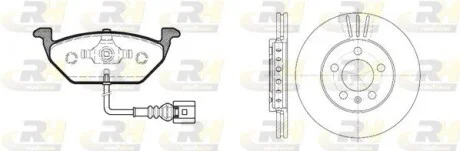Гальмівний комплект (Диски RH 6545.10 + Колодки RH 2633.21) ROADHOUSE 863309