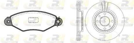 Тормозной комплект (Диски RH 6144.10 + Колодки RH 2643.01) ROADHOUSE 864305