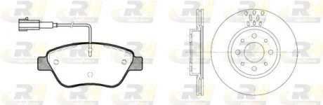 Гальмівний комплект (Диски RH 6189.10 + Колодки RH 2858.01) ROADHOUSE 885800