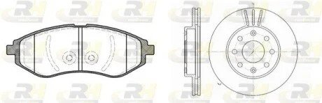 Тормозной комплект (Диски RH 6655.10 + Колодки RH 2986.00) ROADHOUSE 898600