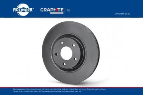 Передний тормозной диск с графитовым покрытием, RT2763GL