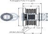 Механізм вільного ходу генератора BMW 5 E60, 3 E46 Diesel RUVILLE 542377 (фото 2)