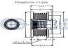 Механізм вільного ходу генератора Chevrolet Captiva, Cruze 2.0 DCI, 2.2 D 09- RUVILLE 542508 (фото 2)