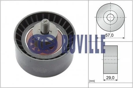 Ролик напрямний ременя ГРМ Fiat / Alfa Romeo / Lancia Lybra 1.4-2.0 95- RUVILLE 55851